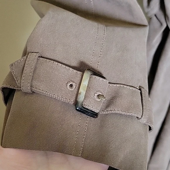 NWT London Fog Brown Double-Breasted Trench Coat - Picture 7 of 16